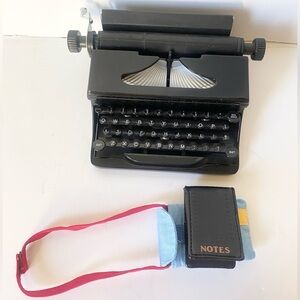 American Girl Kit typewriter and reporter notes bag